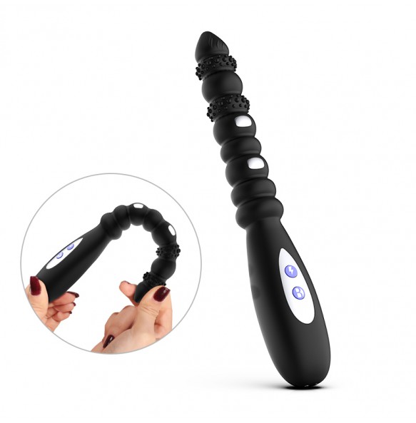 WOWYES - R1 Prostate Massager Electric Shock Anal Vibrator (Chargeable - Black)